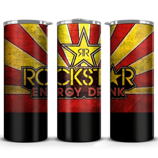 20oz Straight Hot & Cold Tumbler Cup Rockstar Energy Drink