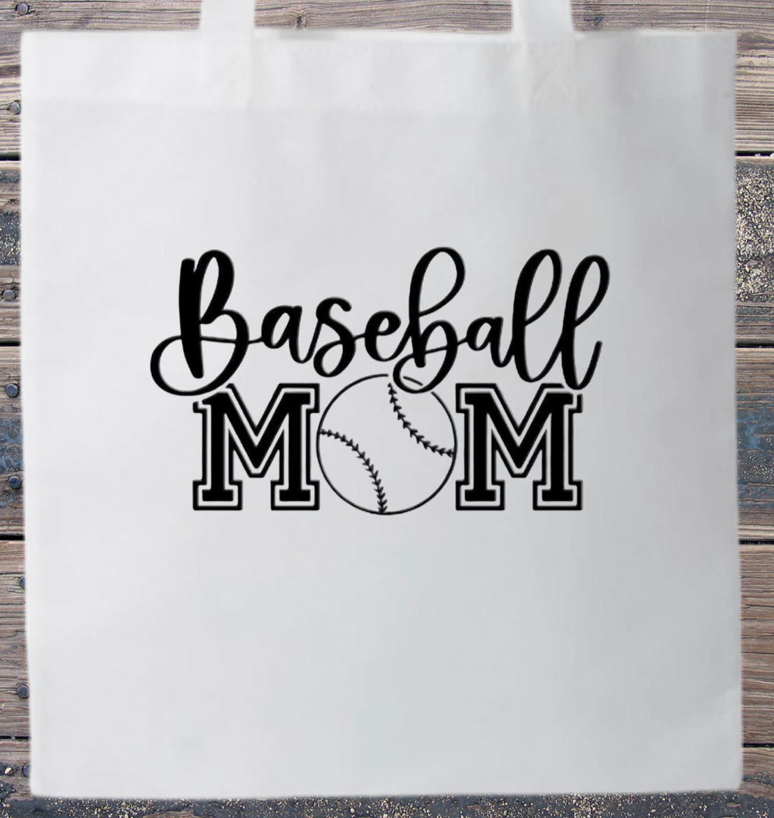 Canvas Tote Baseball Softball Team Mom Baseball Mom