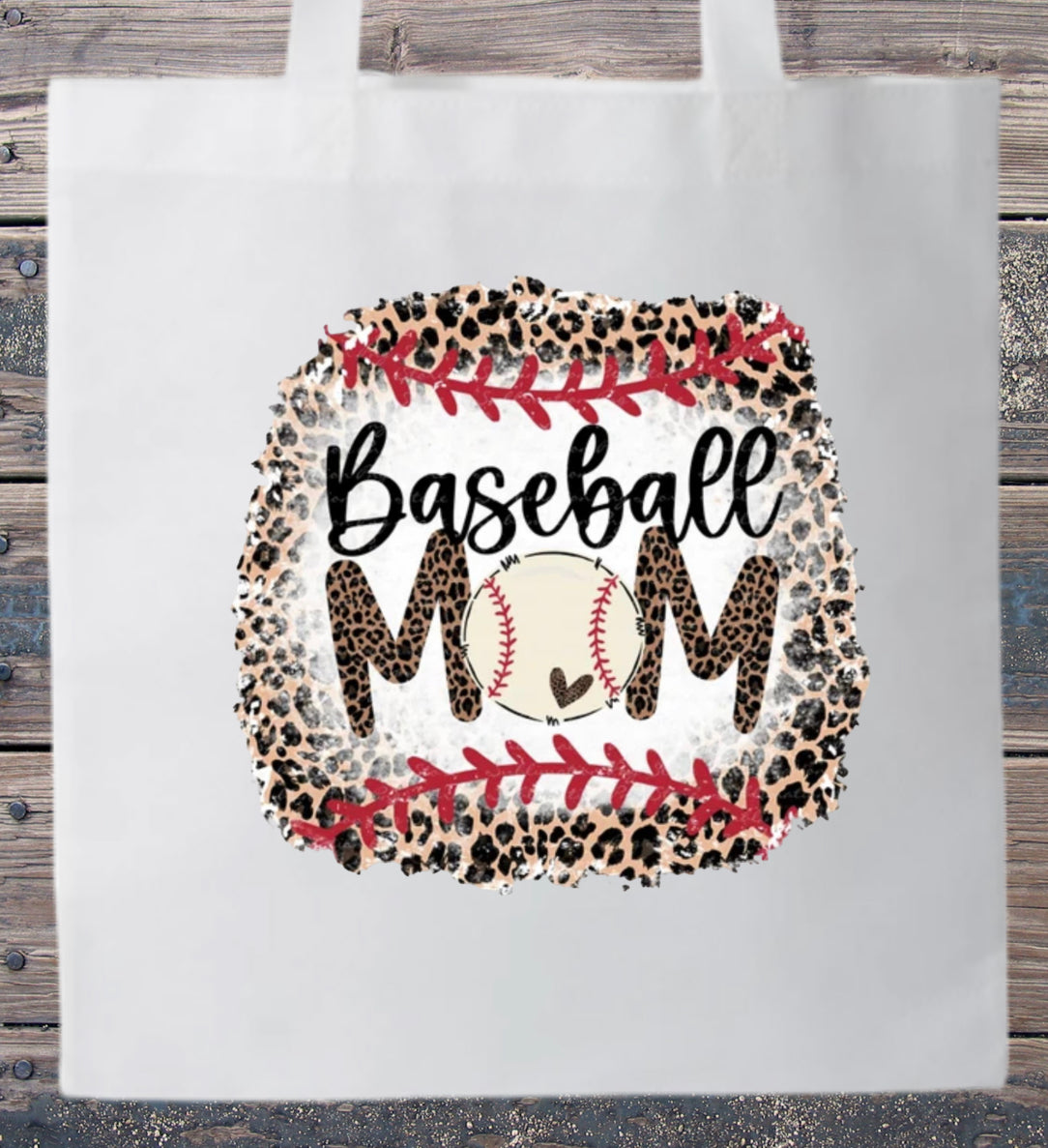 Canvas Tote Baseball Softball Team Mom Baseball Mom