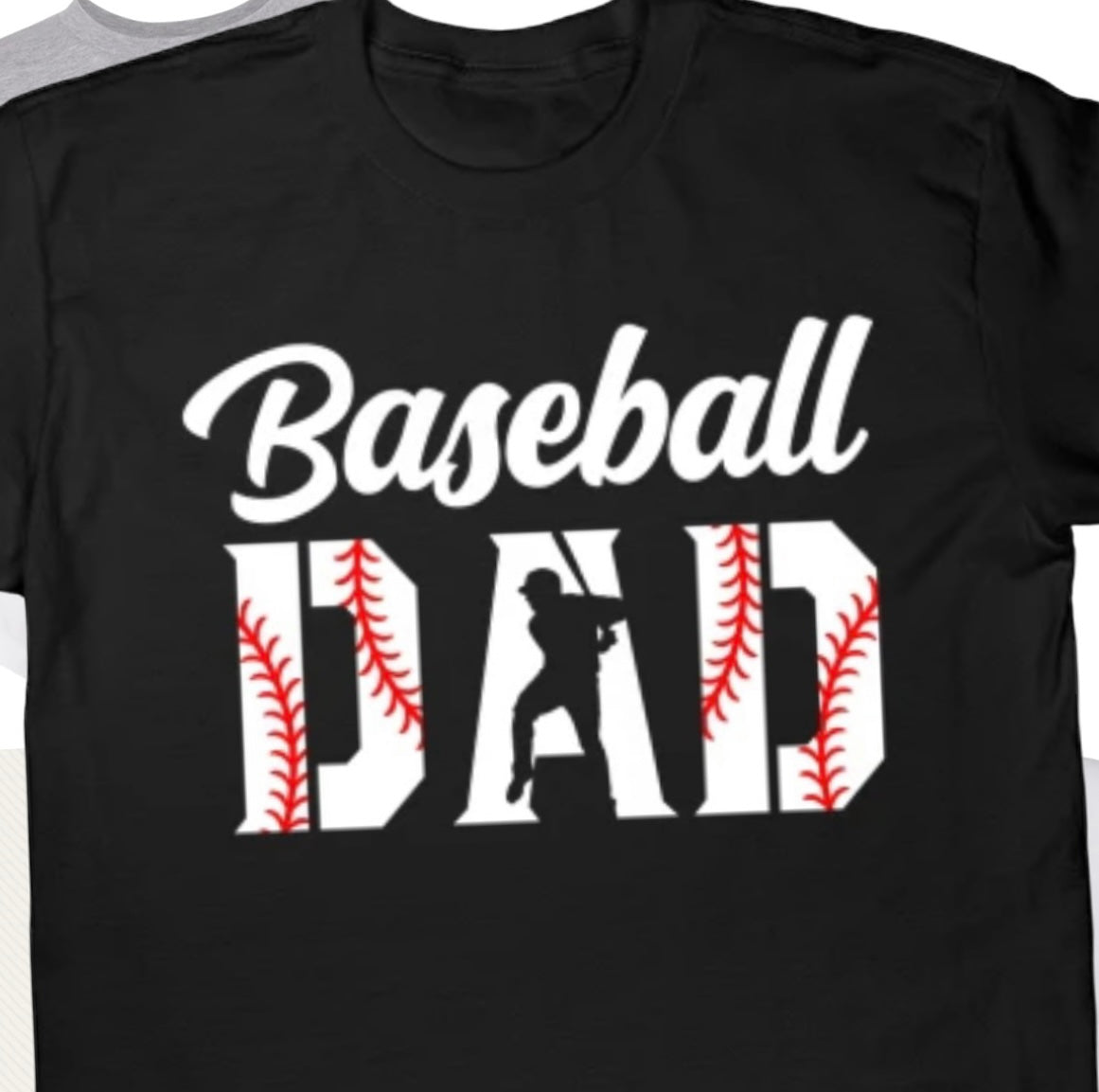 Baseball Dad T-Shirt Team Player Son Daughter Soft ball