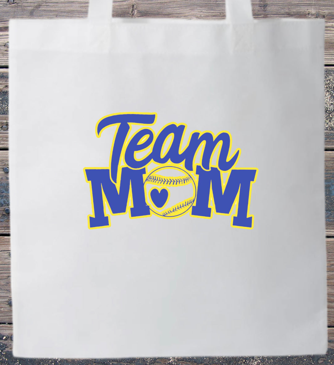 Canvas Tote Baseball Softball Team Mom Baseball Mom