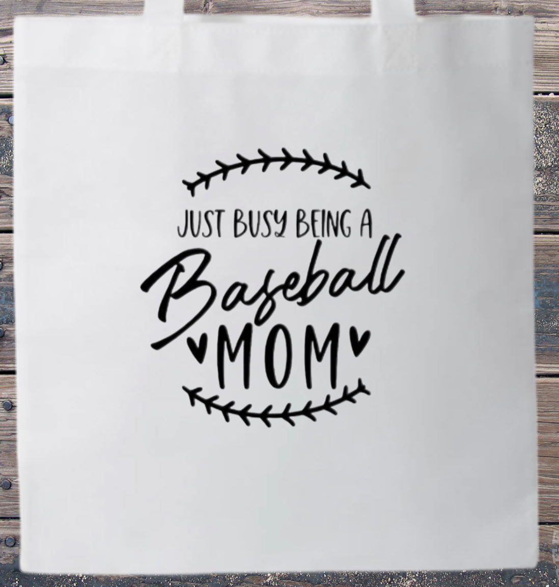 Canvas Tote Baseball Softball Team Mom Baseball Mom